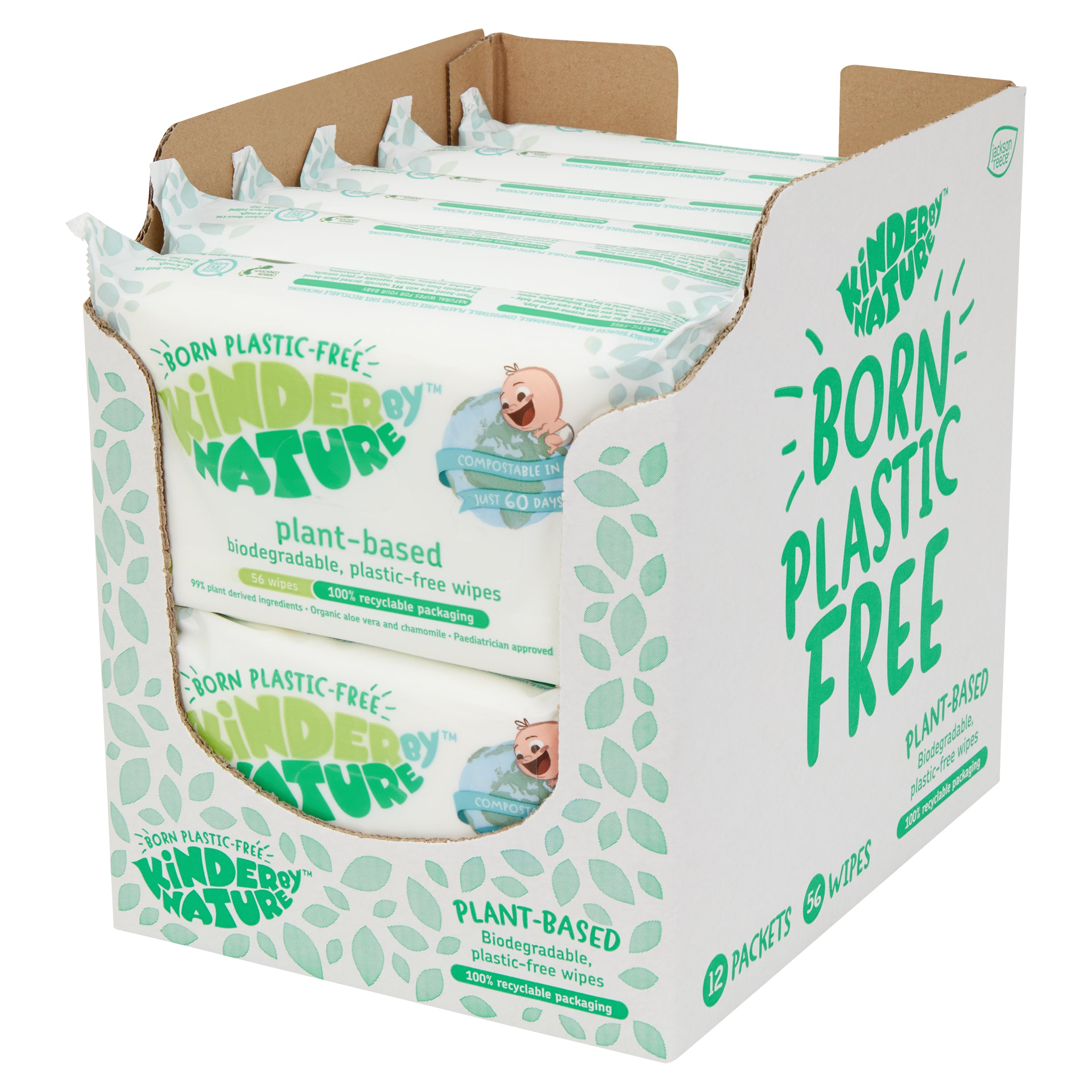 Get 98% Water-Based Wipes With Plant-Based Fabric For All Baby